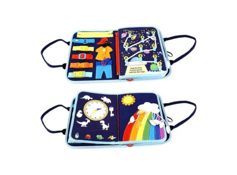 2Kids Toys Senzorické busy kniha Vesmír