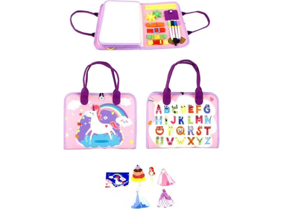 2Kids Toys Senzorické busy kniha Jedonorožec 2