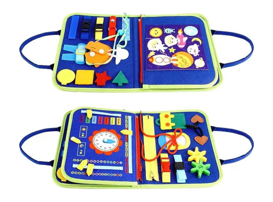 2Kids Toys Senzorické busy kniha Dinosaury 4