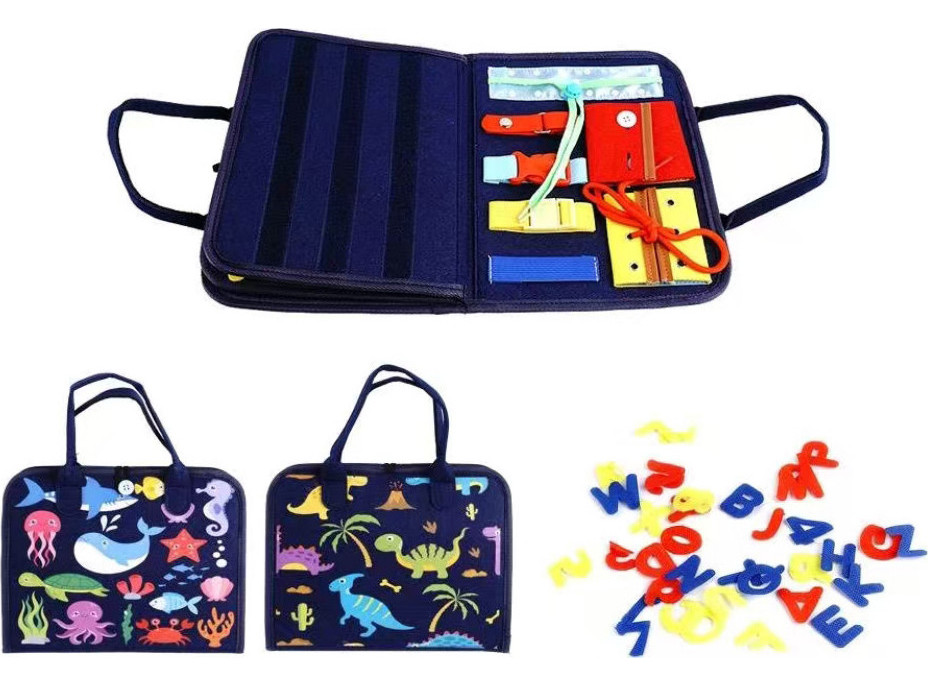 2Kids Toys Senzorická busy kniha Vodné / Dino svet