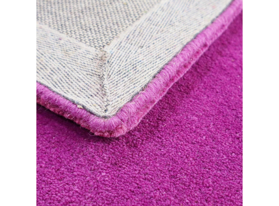 Ručne všívaný kusový koberec Asra wool lila