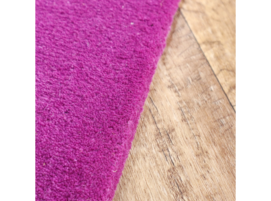 Ručne všívaný kusový koberec Asra wool lila
