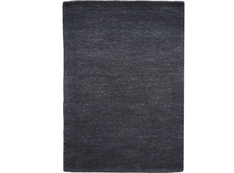 Ručne všívaný kusový koberec Asra wool čierna