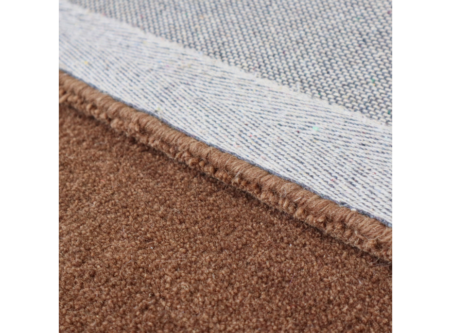 Ručne všívaný kusový koberec Asra wool hnedá