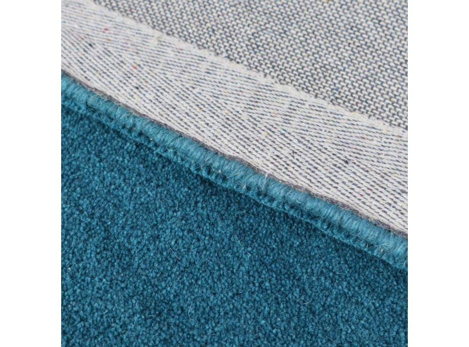 Ručne všívaný kusový koberec Asra wool petrolej