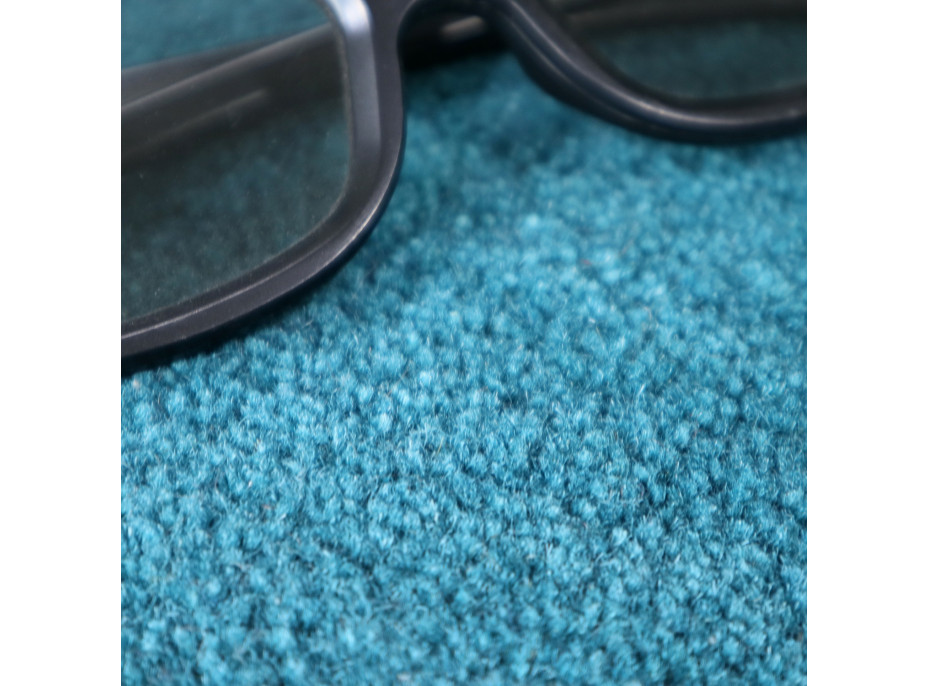 Ručne všívaný kusový koberec Asra wool petrolej