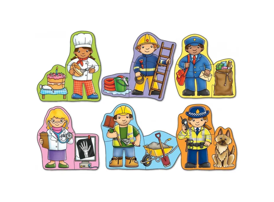 Orchard Toys Puzzle - Čím budem 6 x 3 dieliky