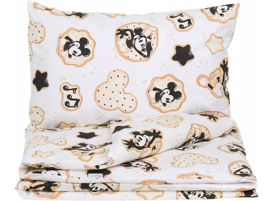 Detské bavlnené obliečky do postieľky 120x90 cm BABYMAM PREMIUM - Myšiak Miki