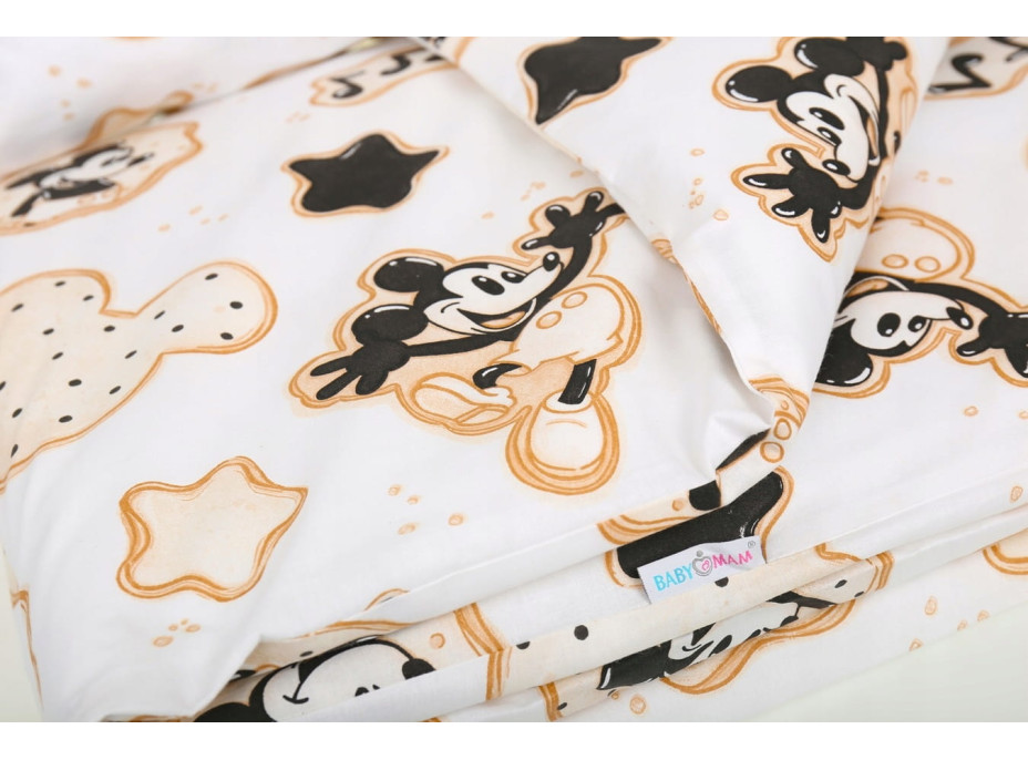 Detské bavlnené obliečky do postieľky 120x90 cm BABYMAM PREMIUM - Myšiak Miki