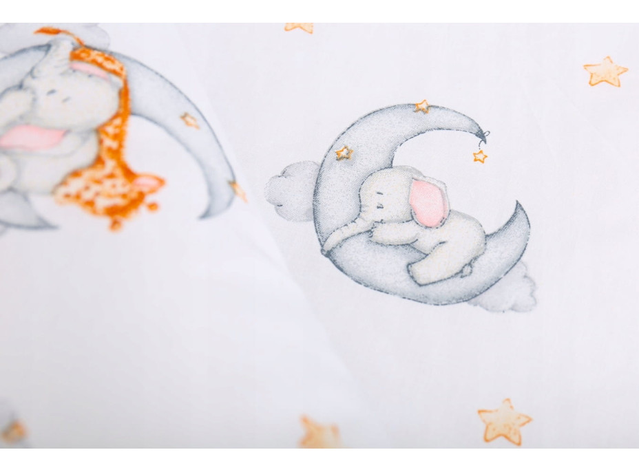 Detské bavlnené obliečky do postieľky 120x90 cm BABYMAM PREMIUM - Sladké sny