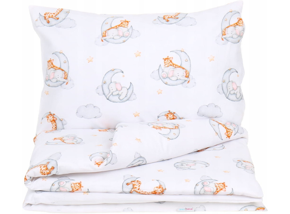Detské bavlnené obliečky do postieľky 120x90 cm BABYMAM PREMIUM - Sladké sny