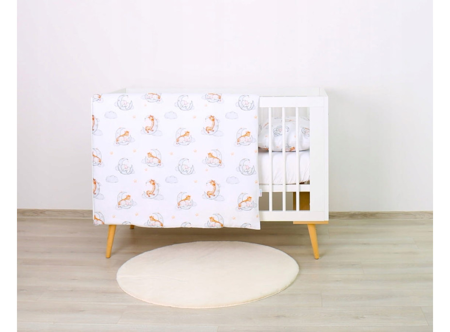 Detské bavlnené obliečky do postieľky 120x90 cm BABYMAM PREMIUM - Sladké sny