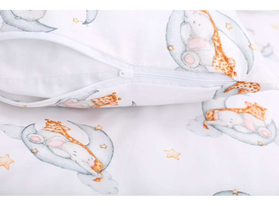 Detské bavlnené obliečky do postieľky 120x90 cm BABYMAM PREMIUM - Sladké sny