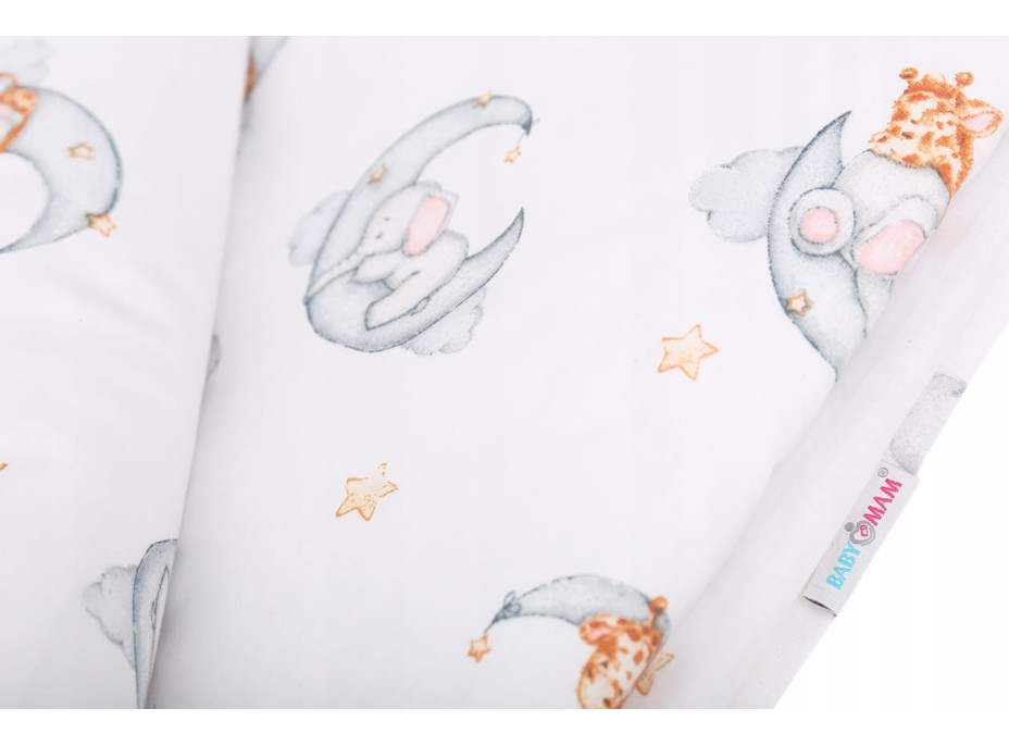 Detské bavlnené obliečky do postieľky 120x90 cm BABYMAM PREMIUM - Sladké sny