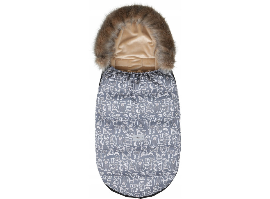 Detský fusak do kočíka BABYMAM Maxi - Boho/béžový