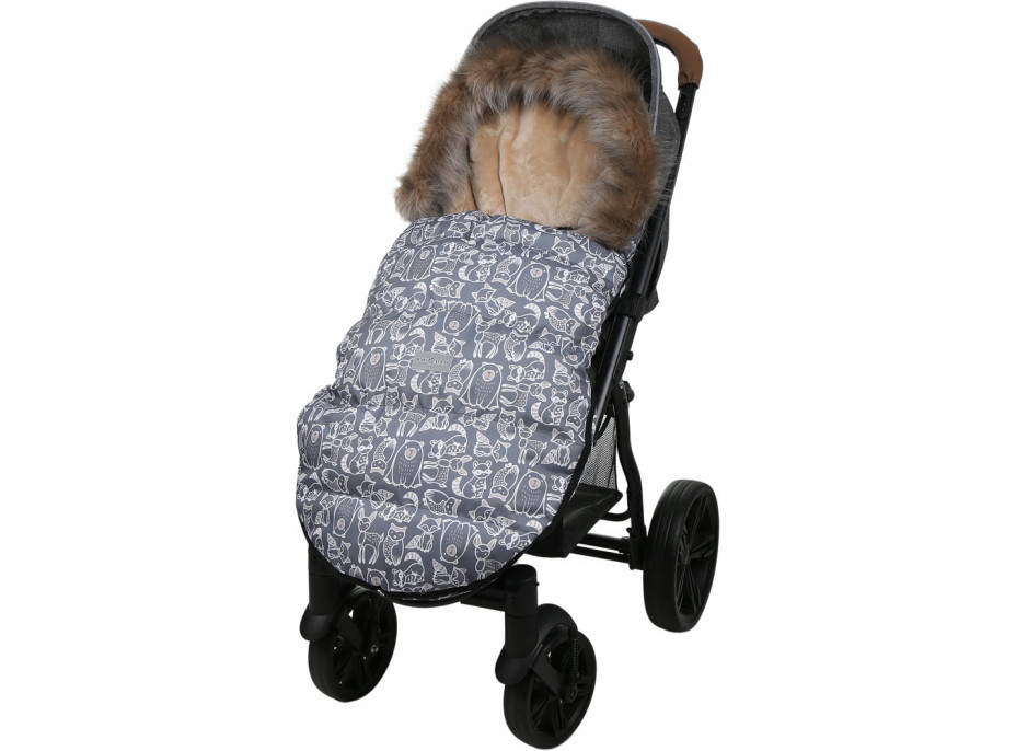 Detský fusak do kočíka BABYMAM Maxi - Boho/béžový