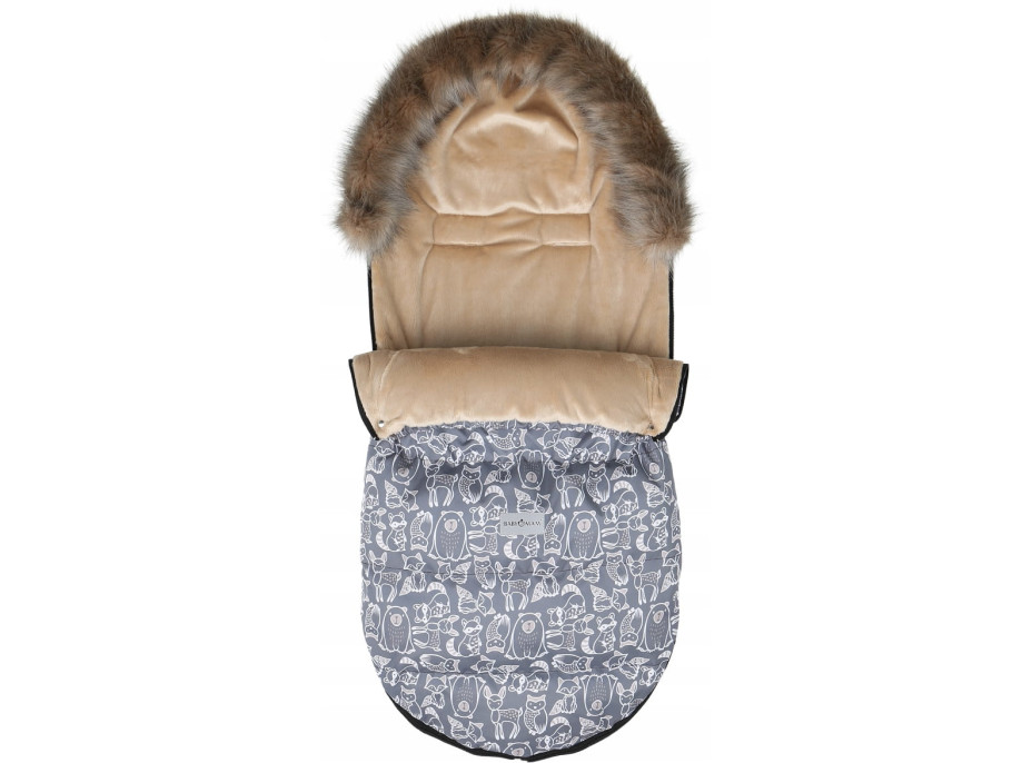 Detský fusak do kočíka BABYMAM Maxi - Boho/béžový