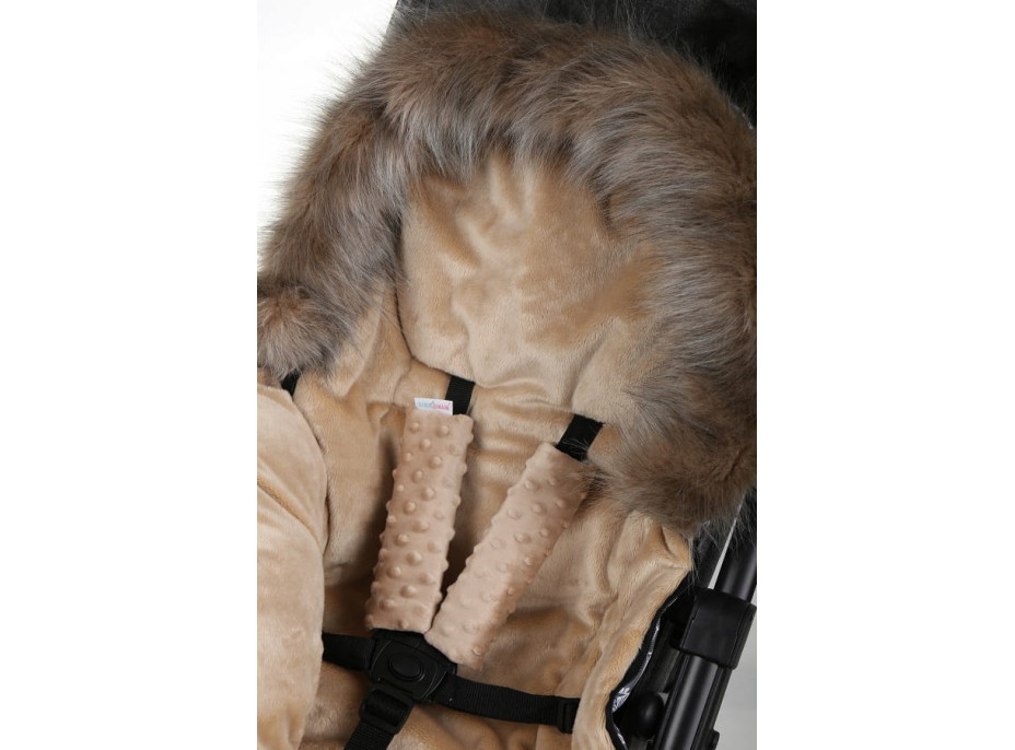 Detský fusak do kočíka BABYMAM Maxi - Boho/béžový
