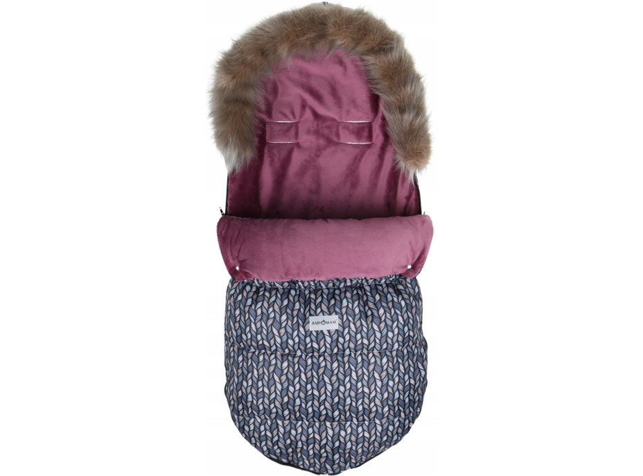 Detský fusak do kočíka BABYMAM Maxi - Copy/jahodový