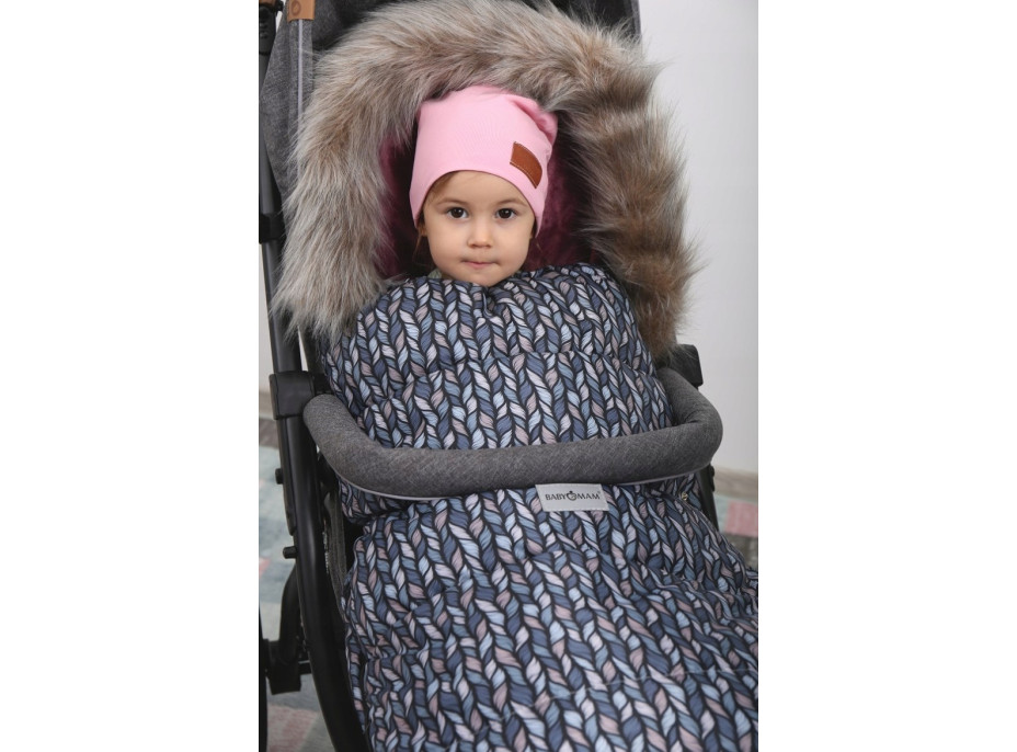 Detský fusak do kočíka BABYMAM Maxi - Copy/jahodový