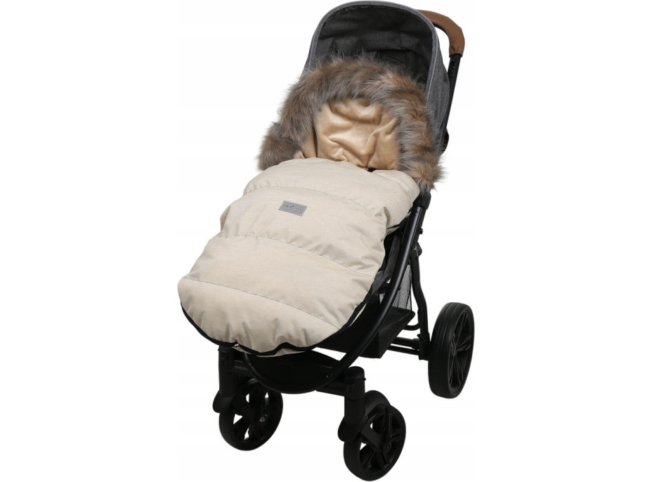 Detský fusak do kočíka BABYMAM Maxi - svetlo béžový