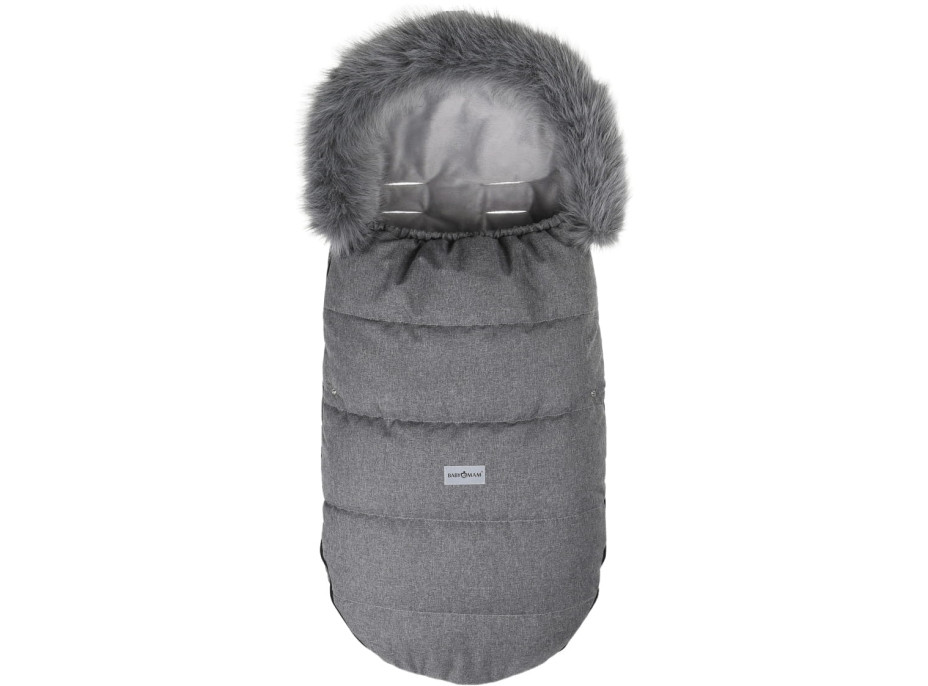 Detský fusak do kočíka BABYMAM Maxi - tmavo šedý melange