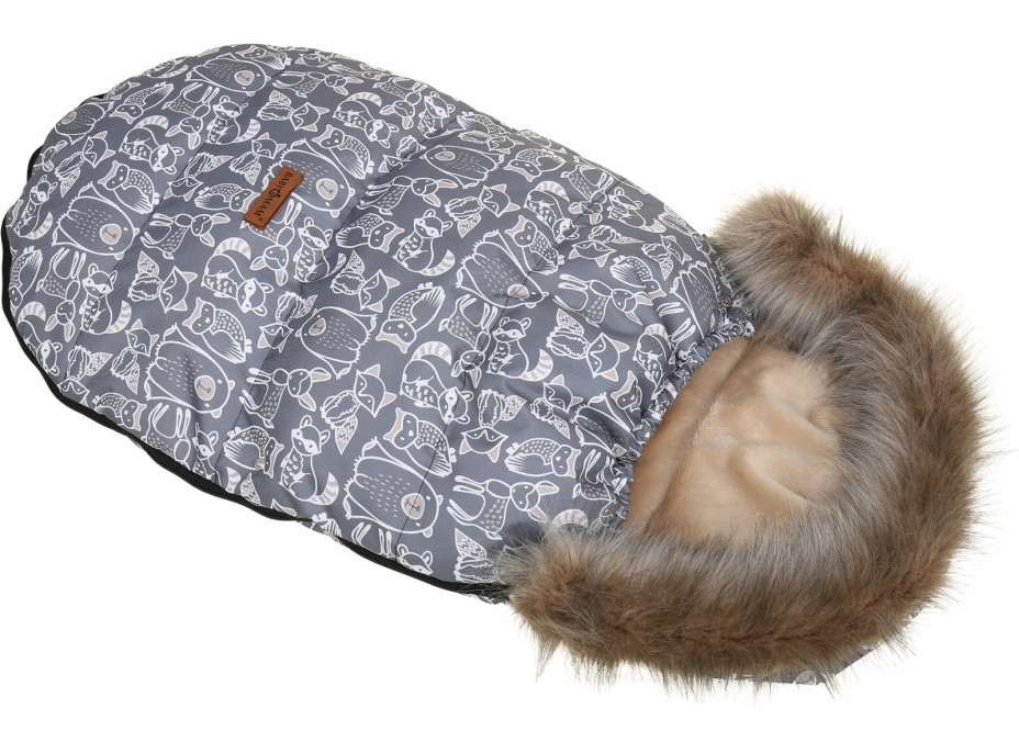 Detský fusak do kočíka BABYMAM Premium - Boho/béžový