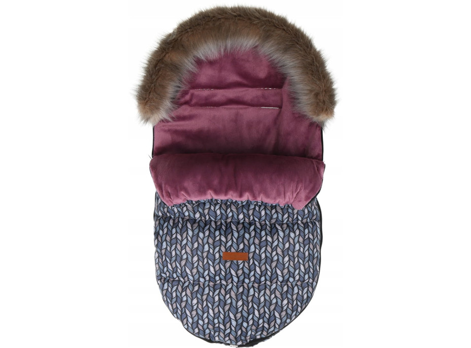 Detský fusak do kočíka BABYMAM Premium - Copy/jahodový