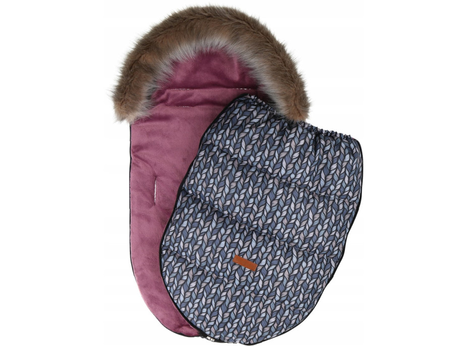 Detský fusak do kočíka BABYMAM Premium - Copy/jahodový
