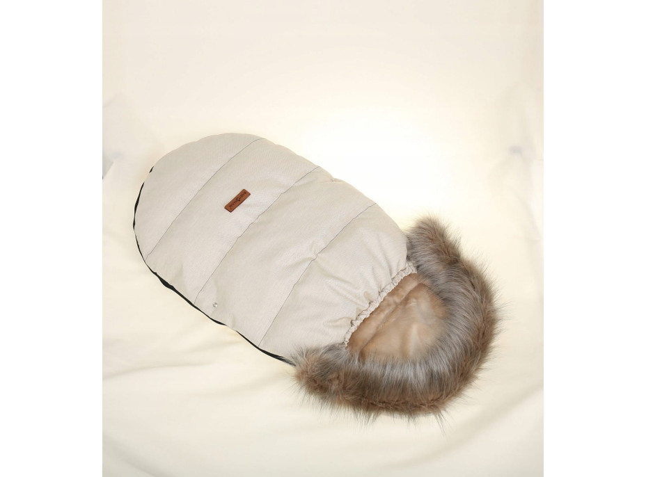 Detský fusak do kočíka BABYMAM Premium - svetlo béžový