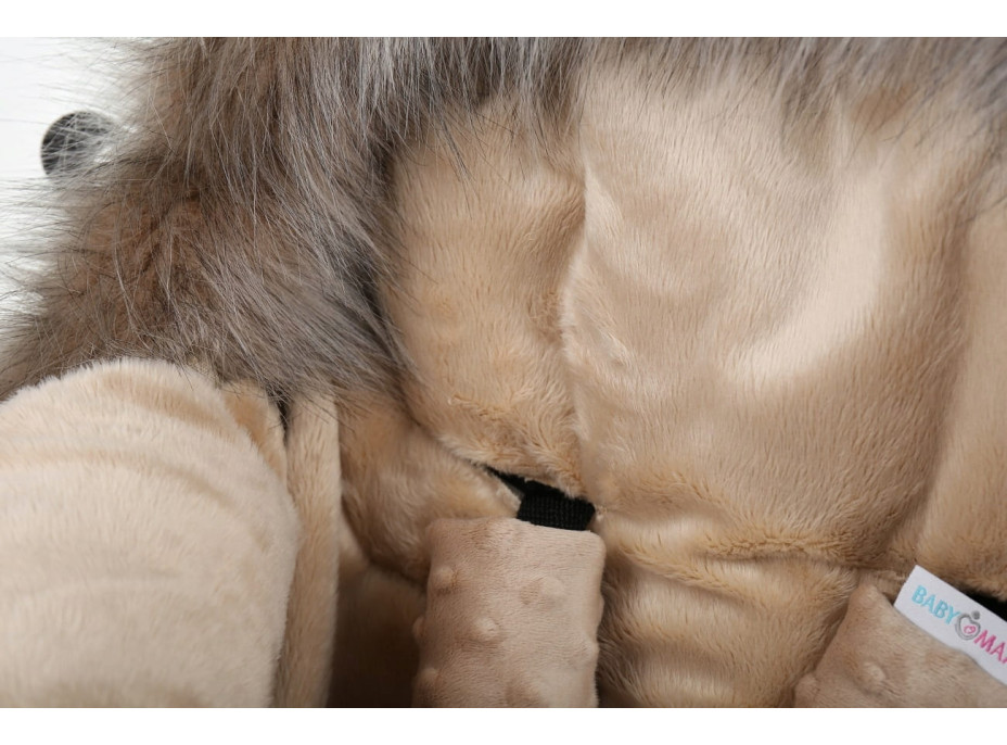 Detský fusak do kočíka BABYMAM Premium - svetlo béžový