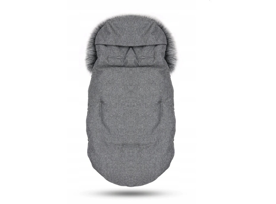 Detský fusak do kočíka BABYMAM Premium - tmavo šedý melange