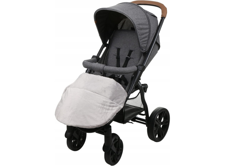 Detský fusak na športový kočík BABYMAM - tmavo šedý melange