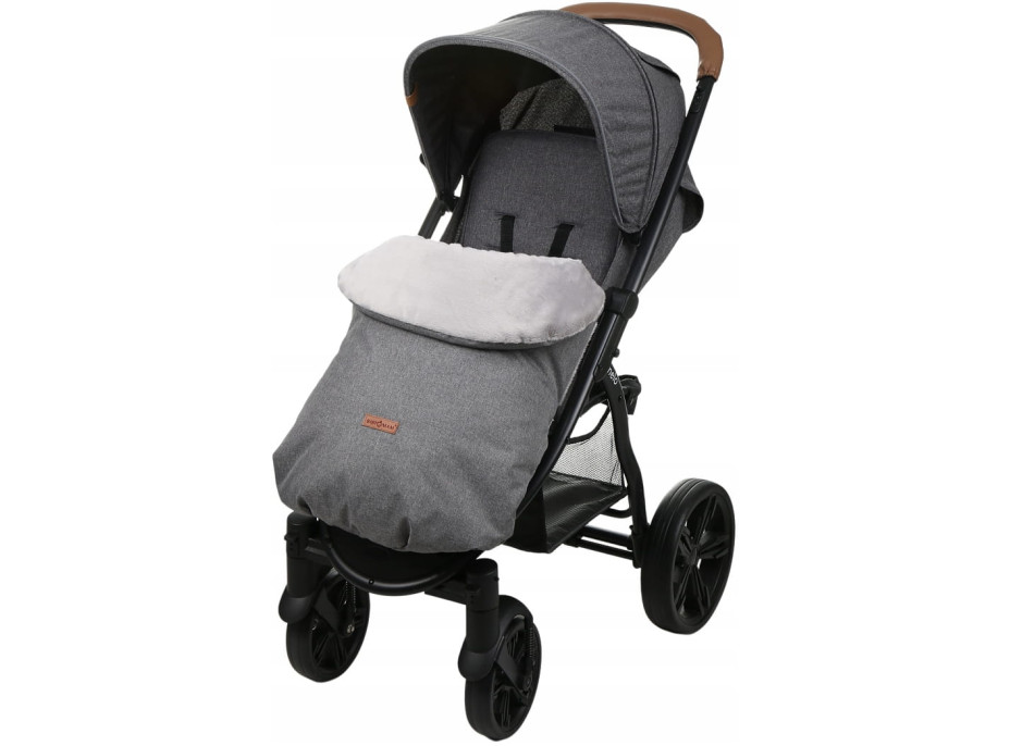 Detský fusak na športový kočík BABYMAM - tmavo šedý melange