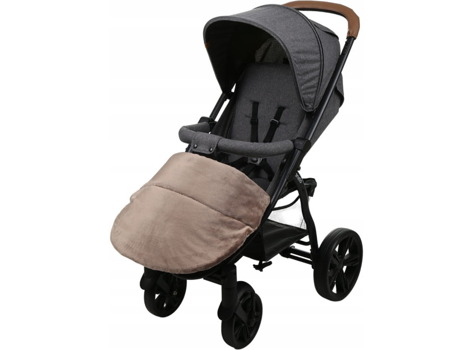 Detský fusak na športový kočík BABYMAM - Zimný les/cappuccino