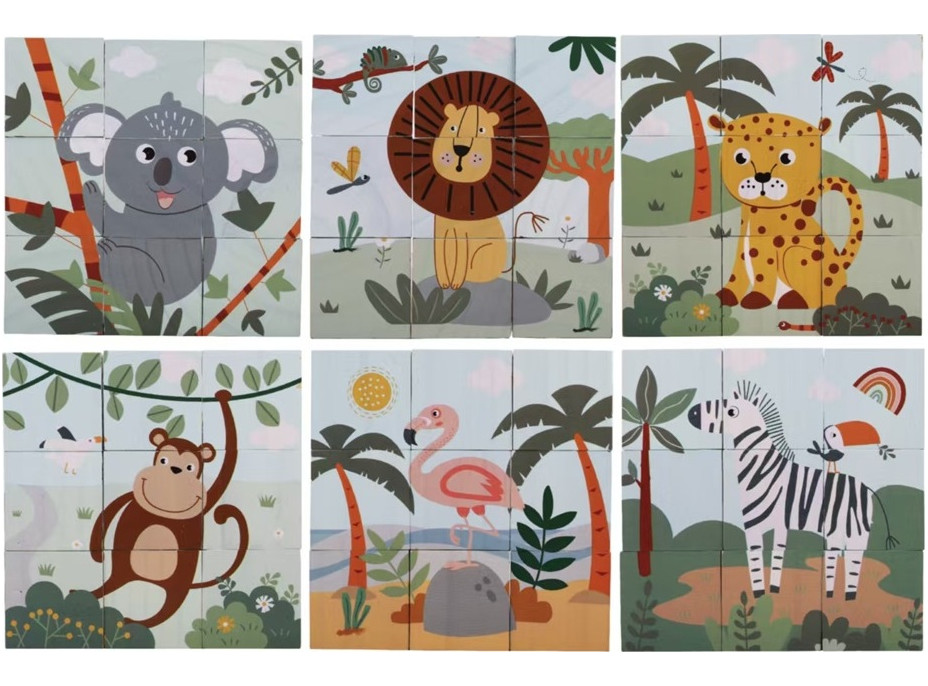 2Kids Toys Drevené kocky Safari