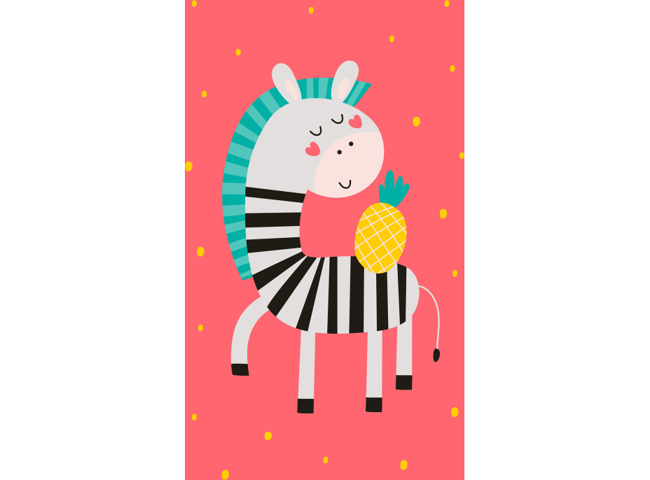 Detský bavlnený uterák KIDS 30x50 cm - Zebra
