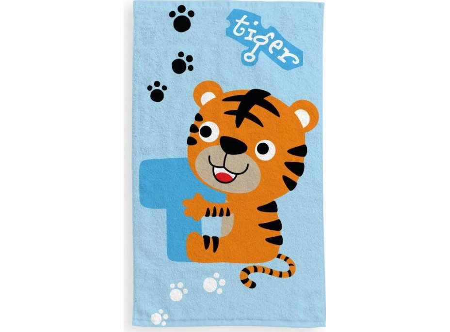 Detský bavlnený uterák KIDS 30x50 cm - Tigrík
