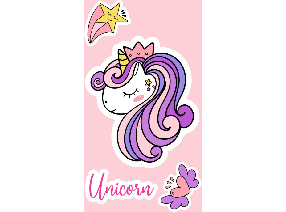 Detský bavlnený uterák KIDS 30x50 cm - Unicorn