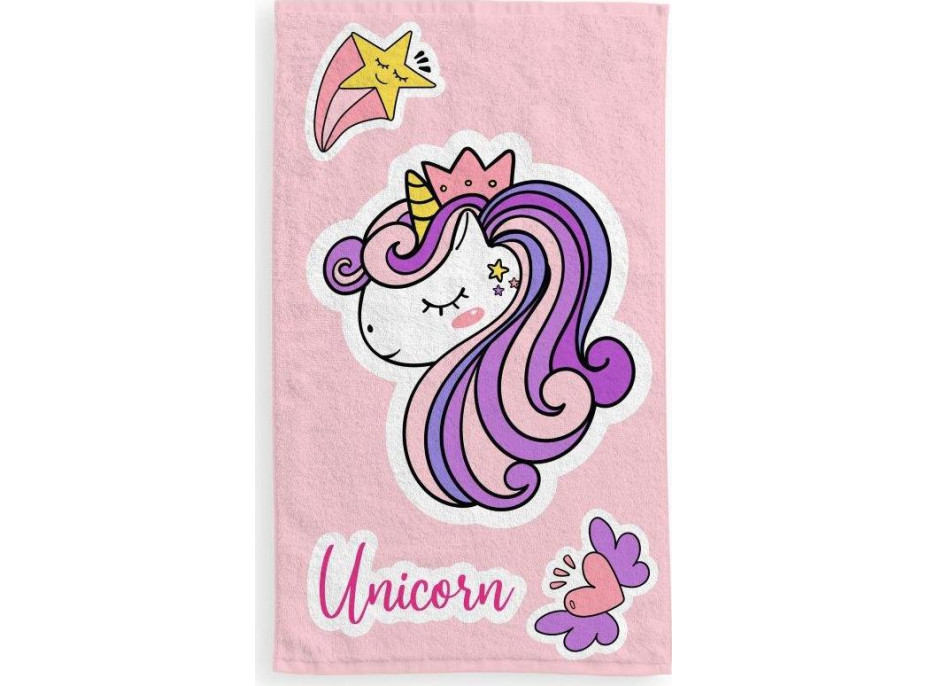 Detský bavlnený uterák KIDS 30x50 cm - Unicorn
