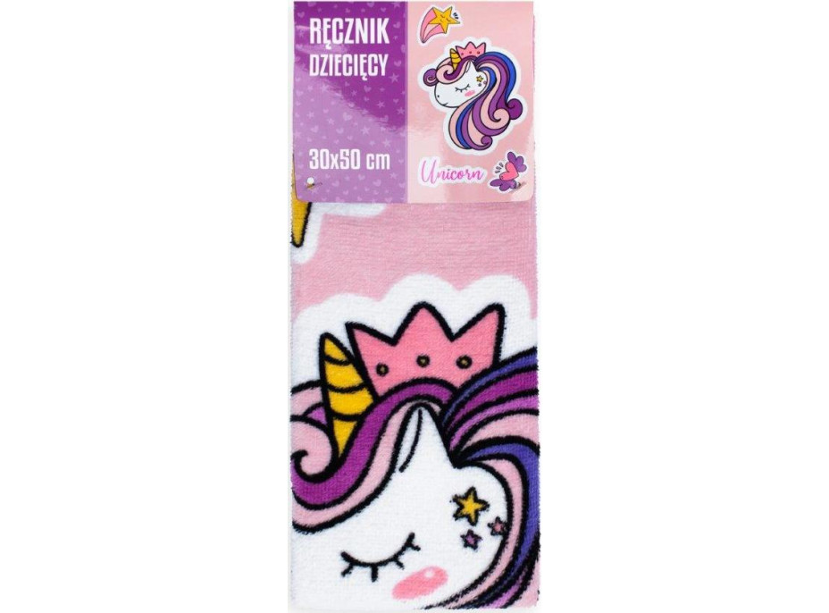 Detský bavlnený uterák KIDS 30x50 cm - Unicorn