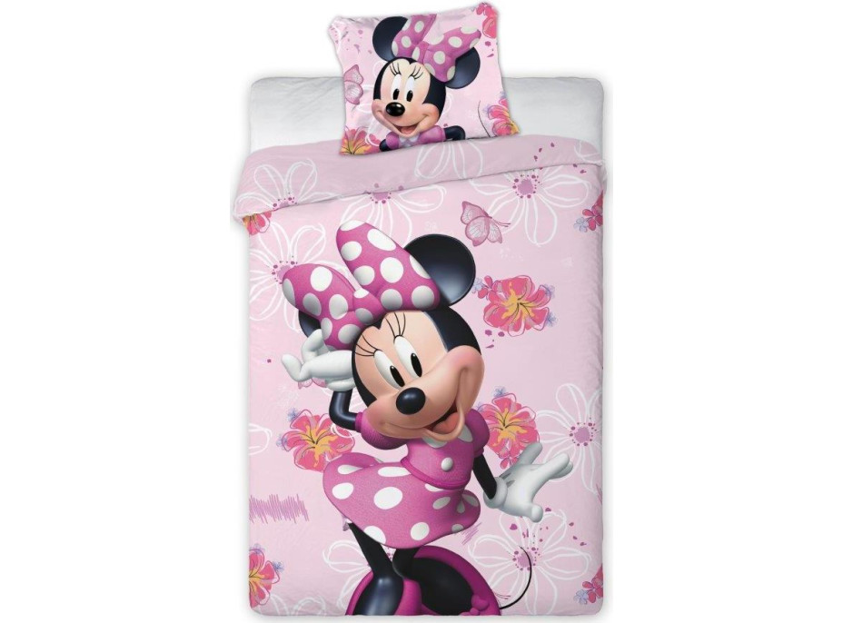 Detské bavlnené obliečky MINNIE - 140x200 cm