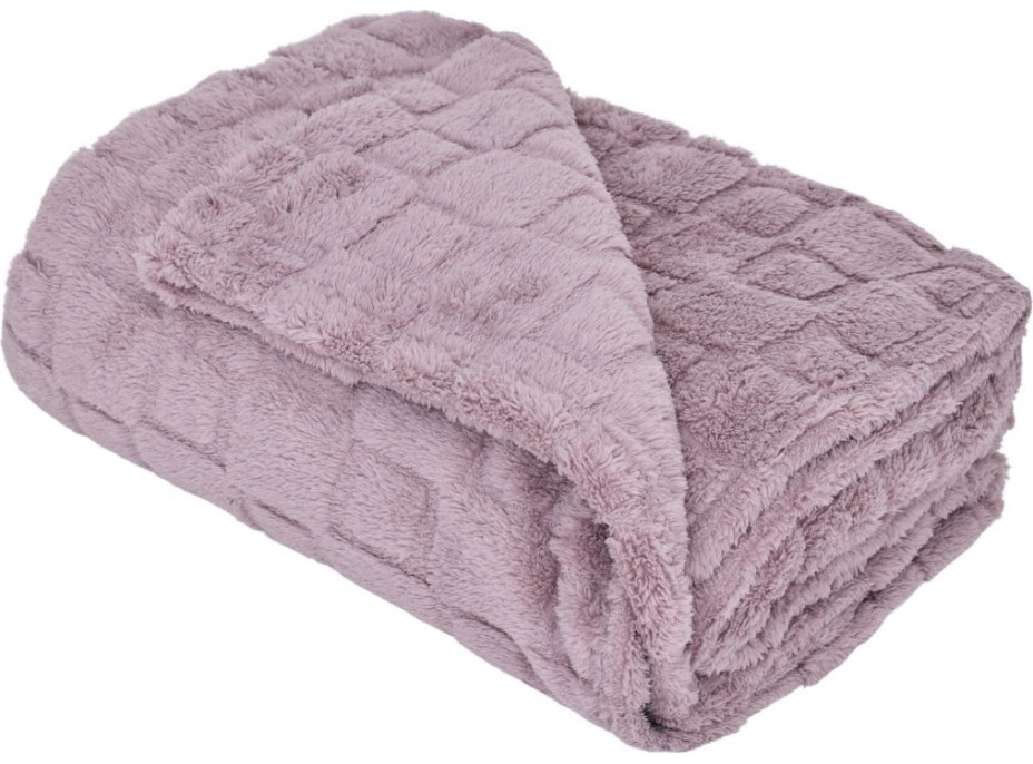 Deka prehoz CUBE 150x200 cm - staroružová