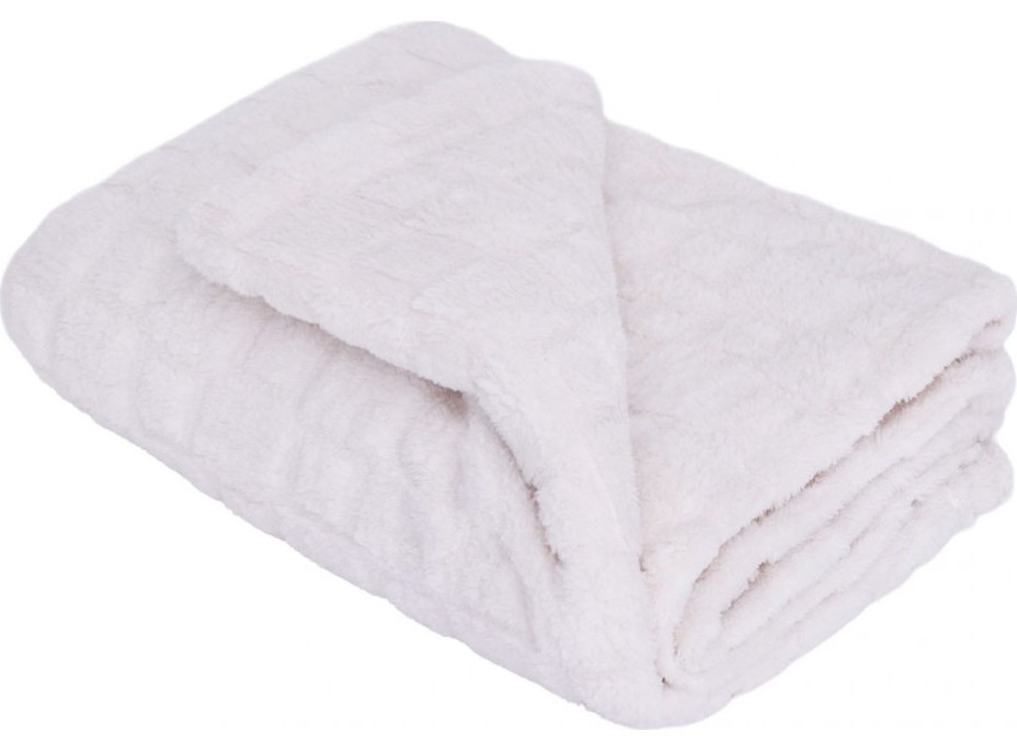 Deka prehoz CUBE 150x200 cm - krémová