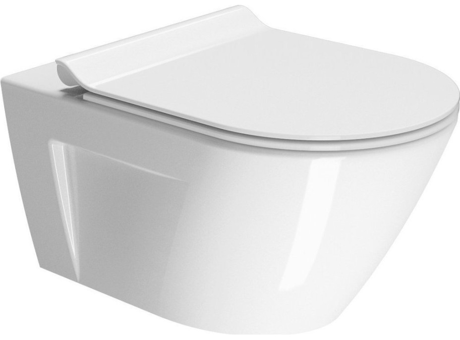 GSI NORM závesná WC misa, GeniusFlush, 36x55cm, biela ExtraGlaze 862111