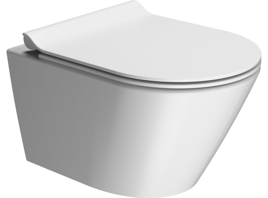 GSI KUBE X závesná WC misa, GeniusFlush, 36x50cm, biela dual-mat 941209