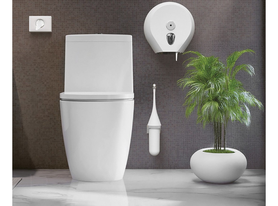 MARPLAST ECOLORED WC kefa závesná, ABS, Soft Touch, biela A65801AW