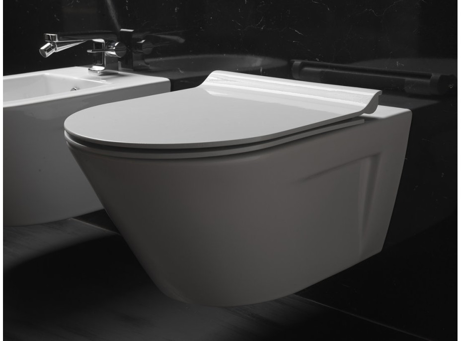 GSI NORM závesná WC misa, GeniusFlush, 36x55cm, biela ExtraGlaze 862111