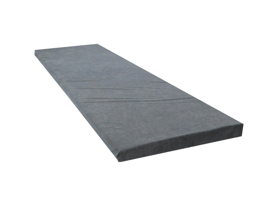 Cestovný turistický prešívaný matrac 198x60x5 cm - šedý
