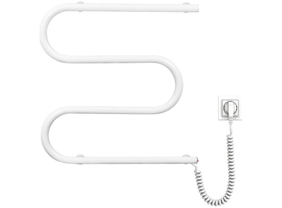 Aqualine VIPE elektrický sušiak uterákov, 500x500mm, 59W, biely SU155